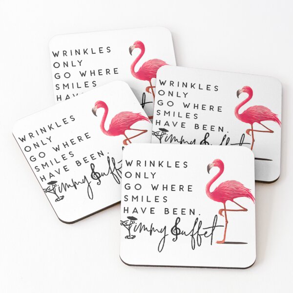 Item preview, Wrinkles Only Go Where Smiles Have Been Flamingo designed and sold by PureHeaven ⭐⭐⭐⭐⭐.