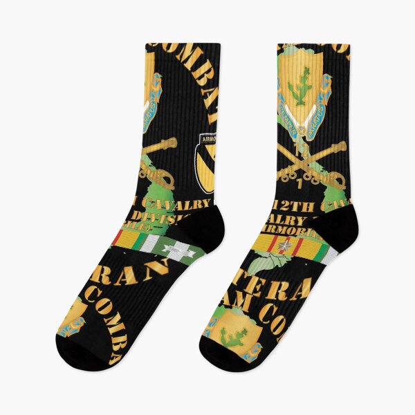 Item preview, Army - Vietnam Combat Cavalry Veteran w 1st Bn 12th Cav DUI - 1st Cav Div X 300 designed and sold by Military Insignia Products.