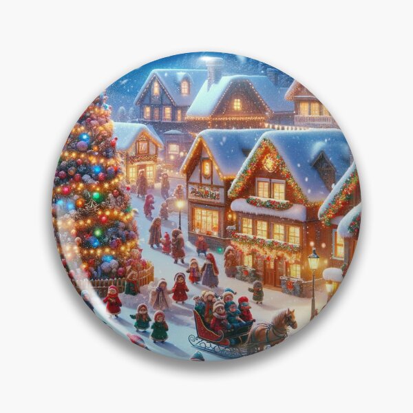 Item preview, Yuletide Glow in the Snowy Hamlet designed and sold by skong01.