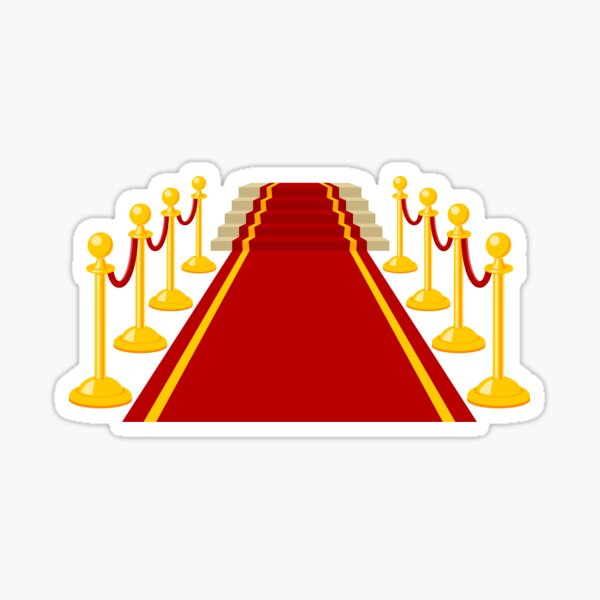 red carpet Sticker for Sale by PineLemon