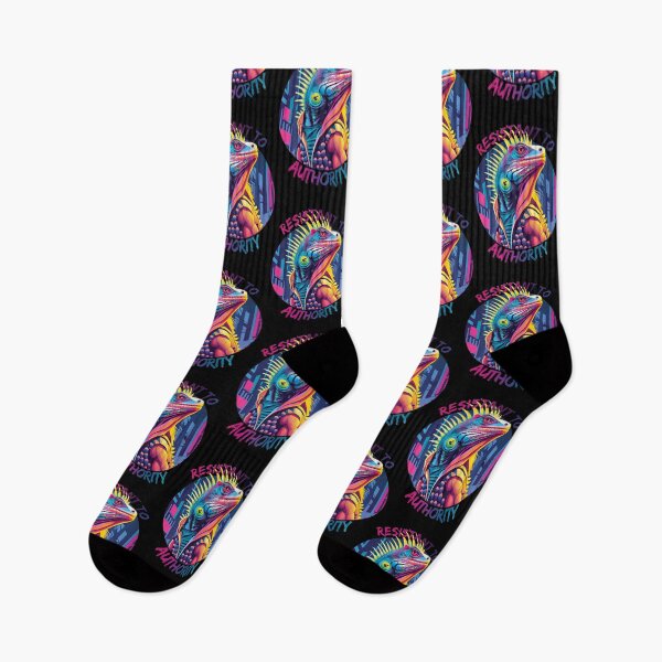 Item preview, Colorful lizard - Resistant to authority designed and sold by HarridanCreates.