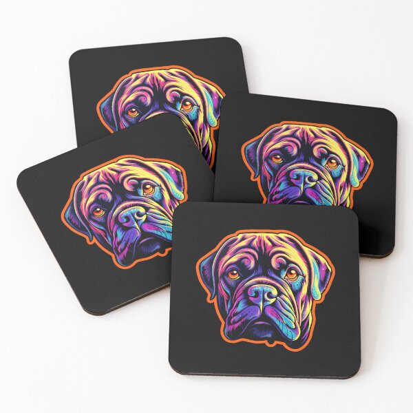 Item preview, Bullmastiff Neon Design designed and sold by CUTEDOGGIEZ.