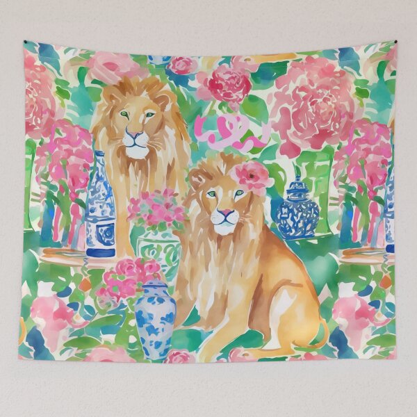 Item preview, Preppy couple of lions  designed and sold by SophieClimaArt.