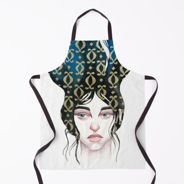 Item preview, Mind Patterns I – surreal watercolor portrait designed and sold by Nela Dunato Art & Design.