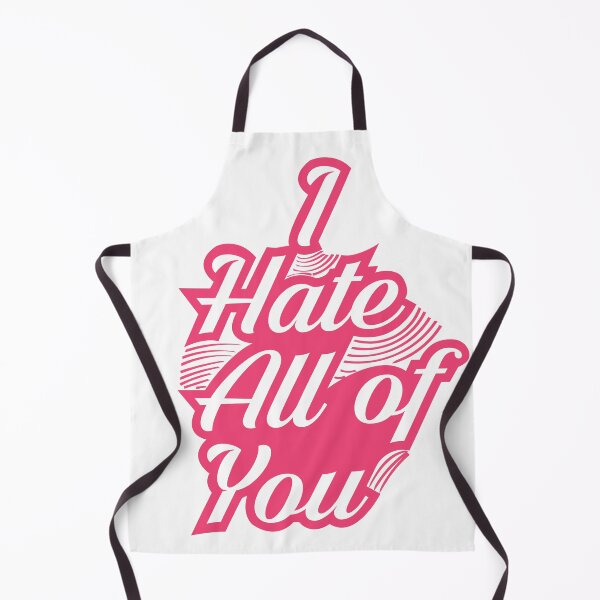 Item preview, I Hate All Of You Typography Sticker designed and sold by vikyky.