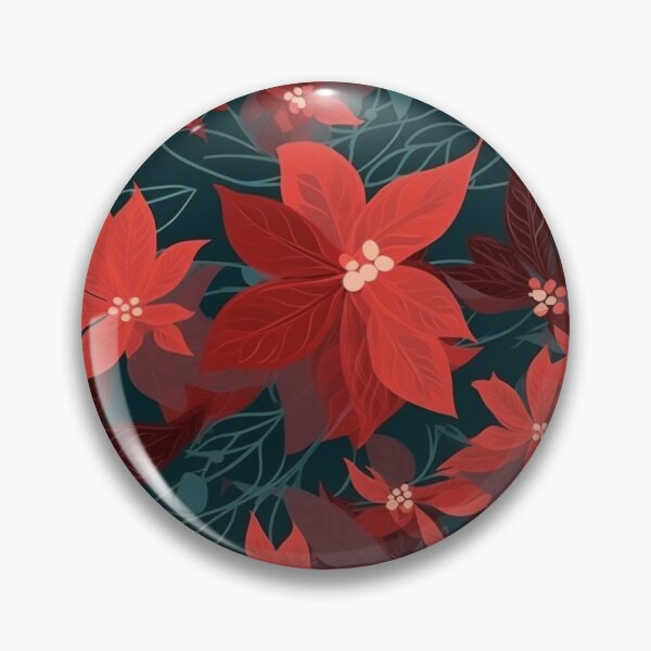 Artikelvorschau, Poinsettia Pattern entworfen und verkauft von Midnight Garden.