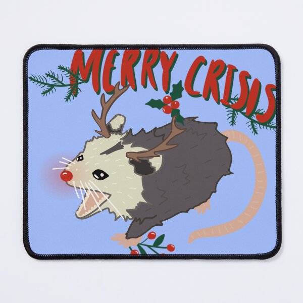 Item preview, Merry Crisis Opossum, Christmas Possum designed and sold by WildSideofWNY.