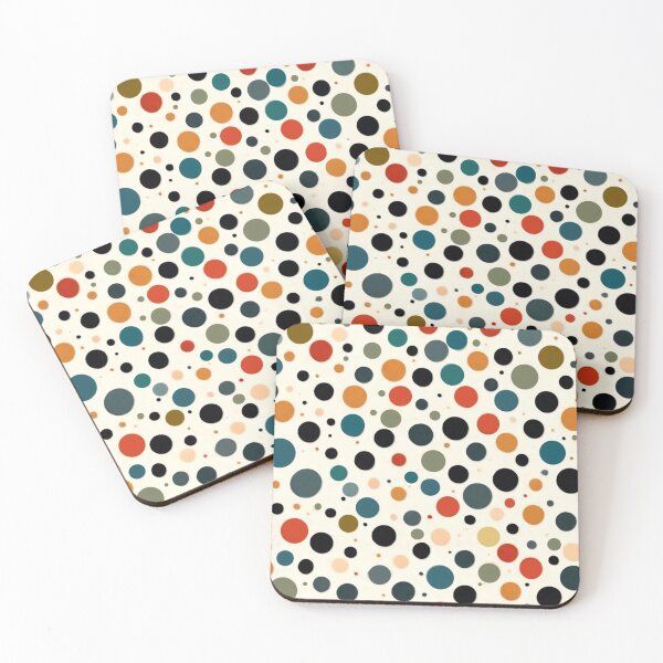 Item preview, Multicolored polka dots in a playful and vibrant pattern designed and sold by NiRia Spot.