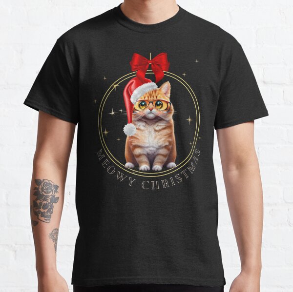 Item preview, Cats Meowy Christmas - funny and lovely design designed and sold by kuntekate.