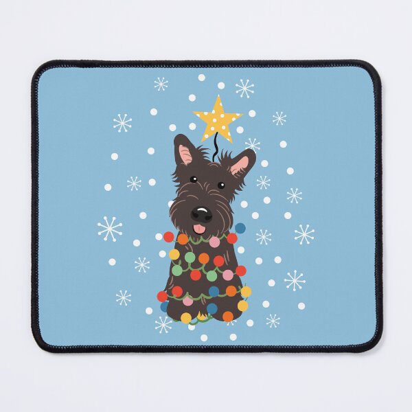 Item preview, Brindle Scottish Terrier Scottie Dog Christmas Tree  designed and sold by Lulupainting.