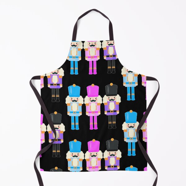 Item preview, Colorful Nutcracker Trio - Christmas Nutcrackers - Blue, Pink, and Purple - Graphic Art Illustration - Black Background  designed and sold by Star-Fragment.