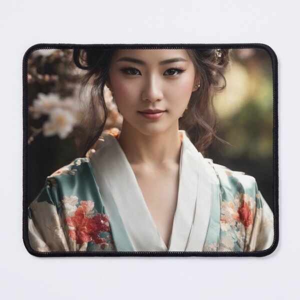 Item preview, anime portrait japanese kimono asian wall art designed and sold by Kimono Art  Collection.
