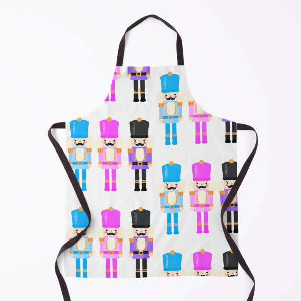 Item preview, Colorful Nutcracker Trio - Christmas Nutcrackers - Blue, Pink, and Purple - Graphic Art Illustration - White Background  designed and sold by Star-Fragment.