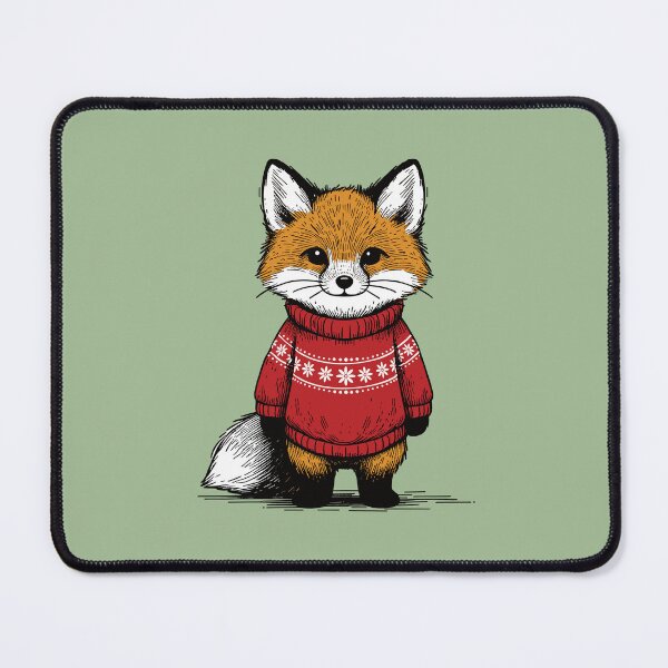 Item preview, Cute Fox in a Winter Jumper Sweater for Christmas designed and sold by hidden-design.
