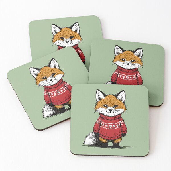 Item preview, Cute Fox in a Winter Jumper Sweater for Christmas designed and sold by hidden-design.