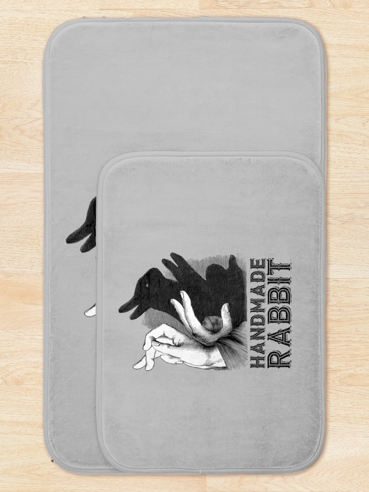 Thumbnail 5 of 6, Bath Mat, Handmade Rabbit designed and sold by BlackLineWhite.