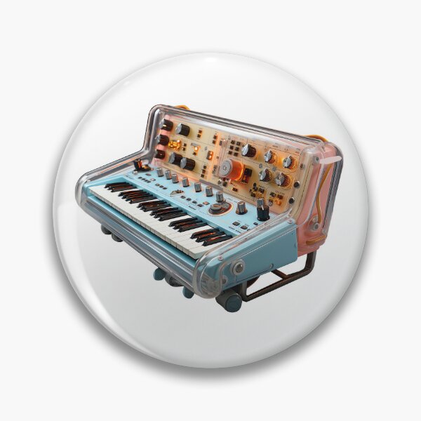 Item preview, Analog synthesizer, transparent and blue designed and sold by ivanmejia.