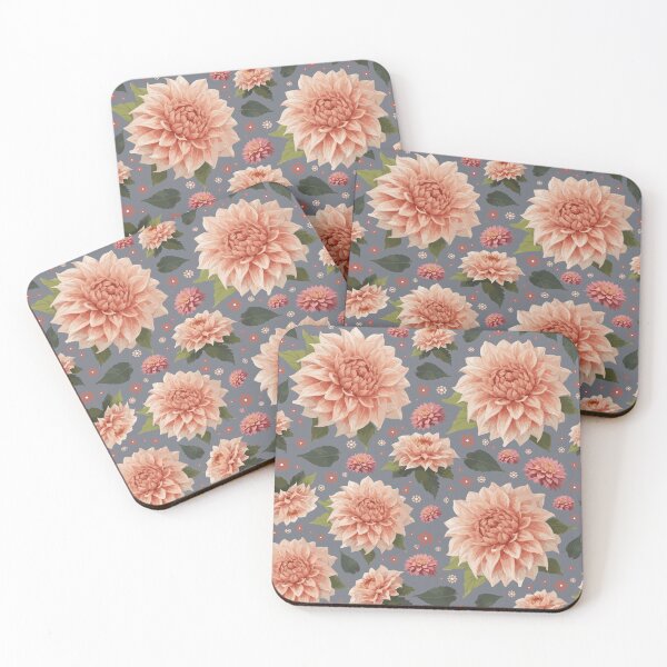 Item preview, Dahlia Flower Pattern design designed and sold by chathai.