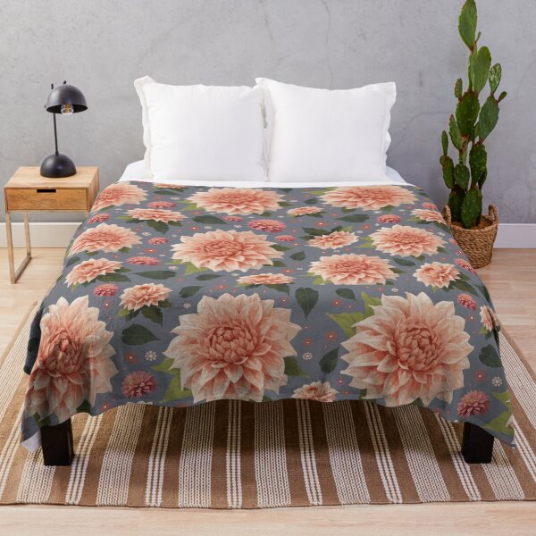 Item preview, Dahlia Flower Pattern design designed and sold by chathai.