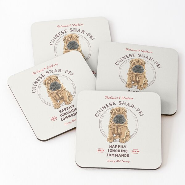 Item preview, stubborn and lovable chinese shar-pei designed and sold by Shadyfruit.