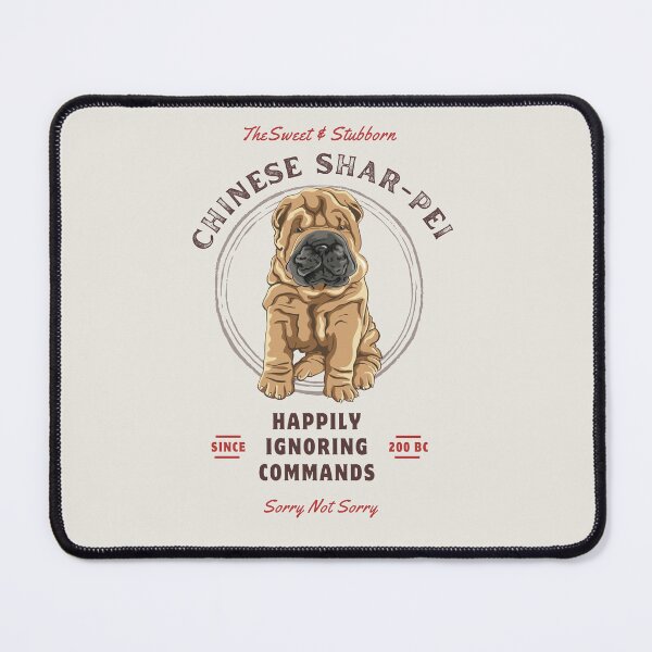 Item preview, stubborn and lovable chinese shar-pei designed and sold by Shadyfruit.