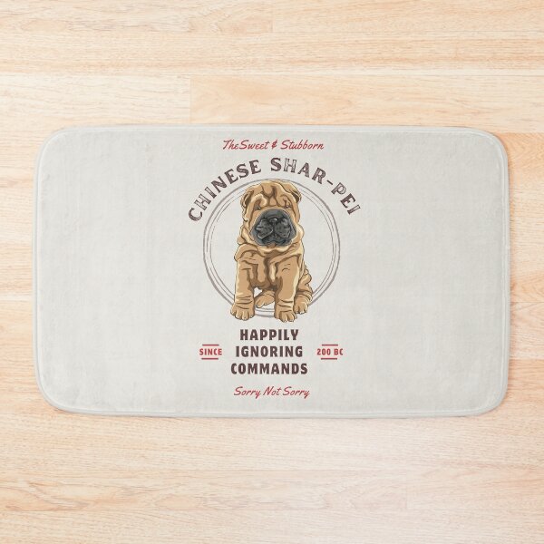 Item preview, stubborn and lovable chinese shar-pei designed and sold by Shadyfruit.