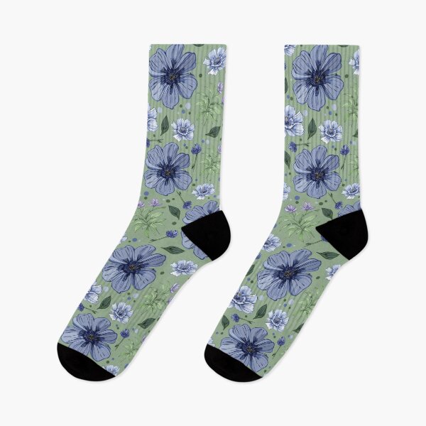 Item preview, Cute Blue Flower Pattern design designed and sold by chathai.