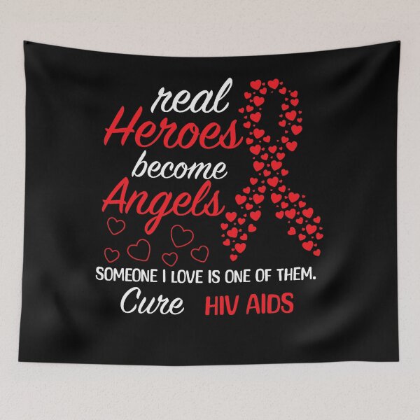 Item preview, HIV AIDS Awareness Real Heroes Become Angels World AIDS Day  (1) designed and sold by defabiosofxs.