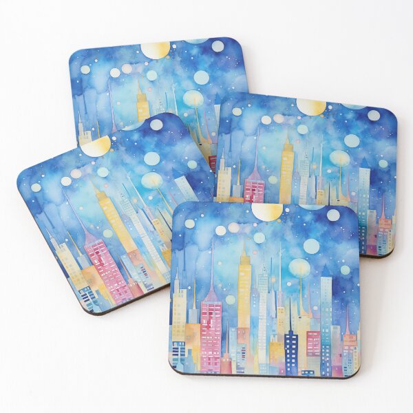 Item preview, Moonlit Metropolis designed and sold by LittleLuvies.