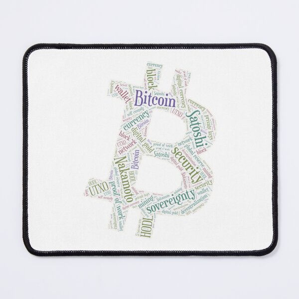 Item preview, Bitcoin Symbol Wordcloud for Lighter Backgrounds designed and sold by WordsYouLove.