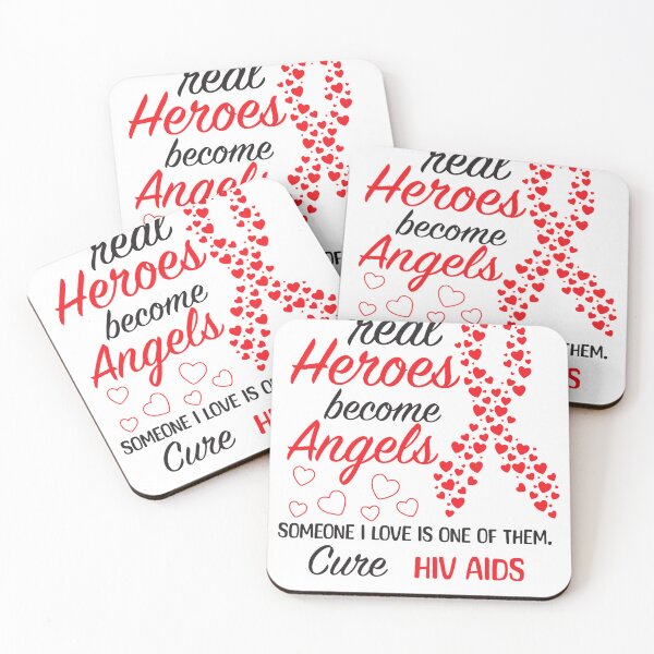 Item preview, HIV AIDS Awareness Real Heroes Become Angels World AIDS Day designed and sold by defabiosofxs.
