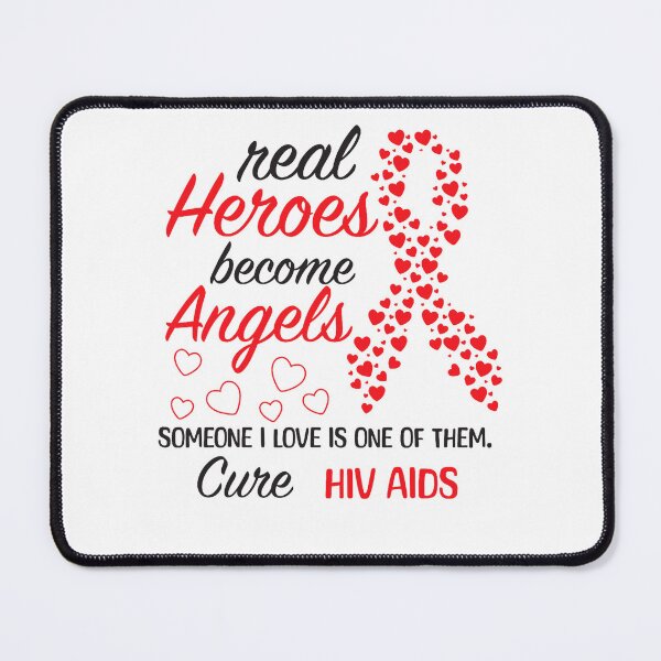 Item preview, HIV AIDS Awareness Real Heroes Become Angels World AIDS Day designed and sold by defabiosofxs.