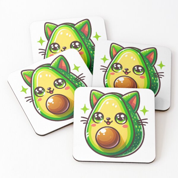 Item preview, Fun Cat Design, Whimsical Animal Art, Creative Avocado Theme, Cheerful Decor, Imaginative Cat Graphic,Quirky Feline designed and sold by plussorn.