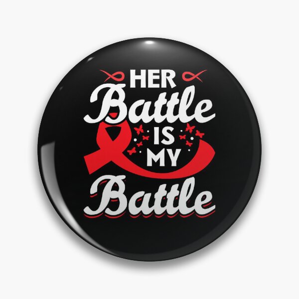 Item preview, Her Battle Is My Battle HIV AIDS Awareness designed and sold by EagmianPheolea.