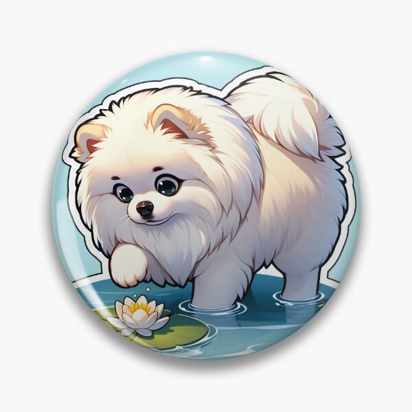 Item preview, Serene Pomeranian Pond designed and sold by Anechkau.
