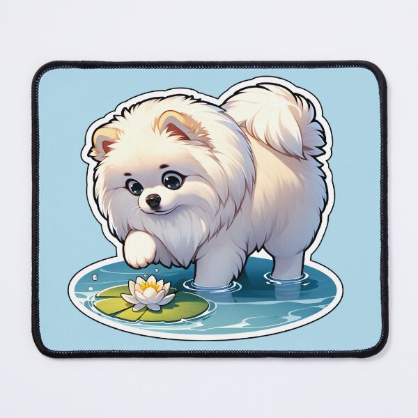 Item preview, Serene Pomeranian Pond designed and sold by Anechkau.