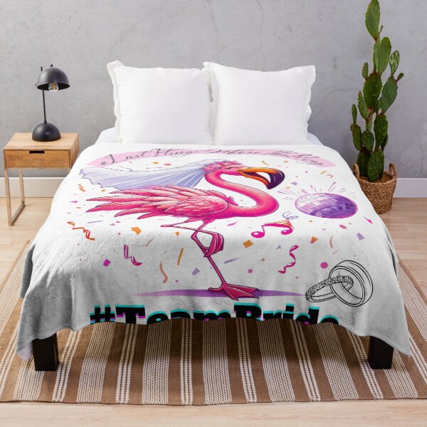 Item preview, Flamingo, TeamBride, Bachelorette Party Classic T-Shirt, designed and sold by pic-ture4you.