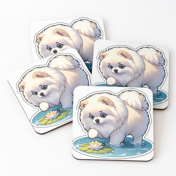 Item preview, Serene Pomeranian Pond designed and sold by Anechkau.