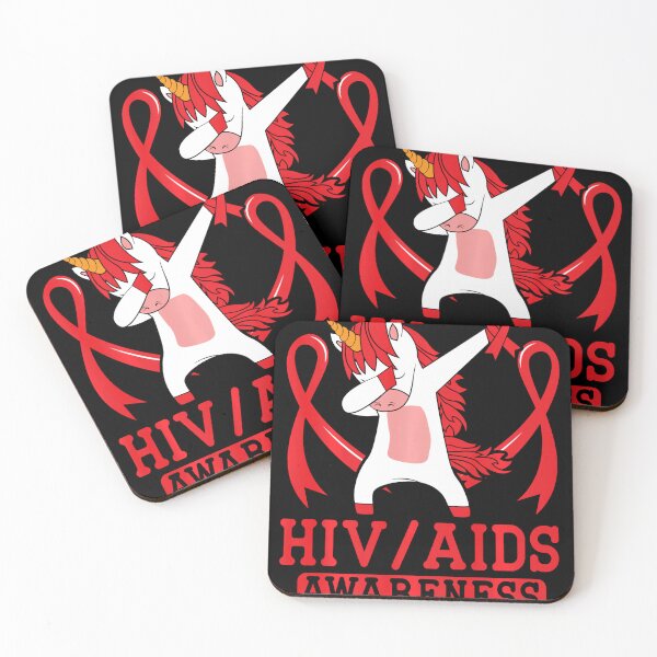 Artikelvorschau, HIV-AIDS-Bewusstsein Red Ribbon Magical Unicorn Lover entworfen und verkauft von defabiosofxs.