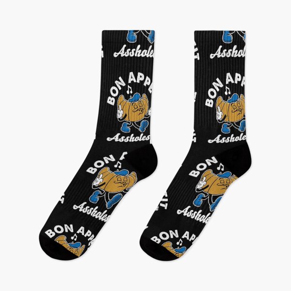Item preview, Bon Appetite Salty Croissant - Vintage Cartoon Sweary -  Rubberhose -  Flipping the Bird  designed and sold by Nemons.