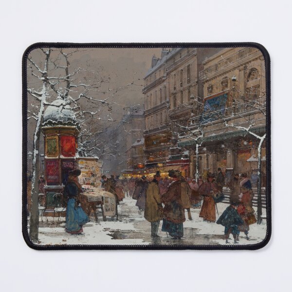 Item preview, Paris, Boulevard in Winter (20th century) - Eugène Galien Laloue designed and sold by SALON DES ARTS.
