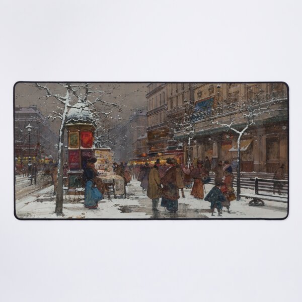 Item preview, Paris, Boulevard in Winter (20th century) - Eugène Galien Laloue designed and sold by SALON DES ARTS.