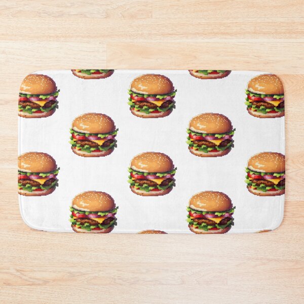 Item preview, Pixel Art Hamburger - Food art designed and sold by octoboobs.