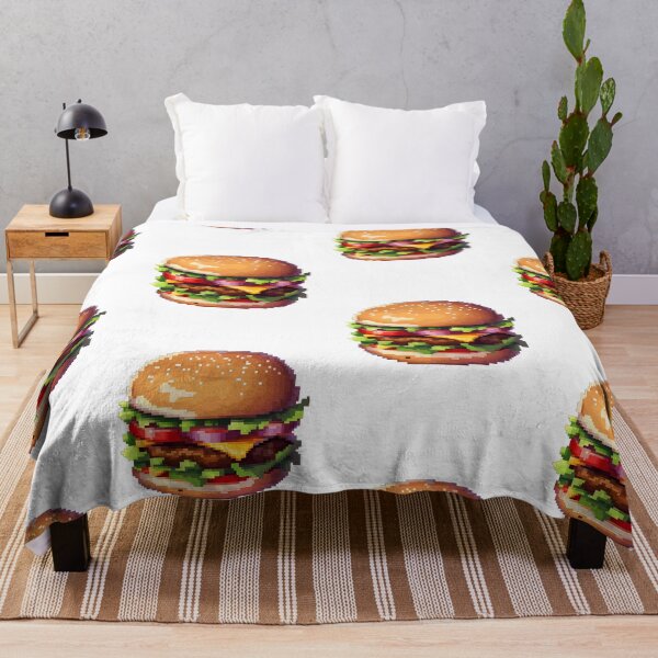 Item preview, Pixel Art Hamburger - Food art designed and sold by octoboobs.