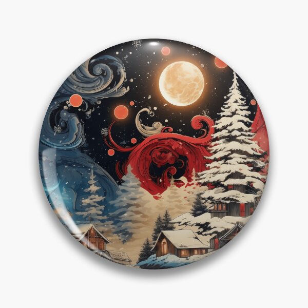 Item preview, christmas ying yang holiday print designed and sold by dcrc.