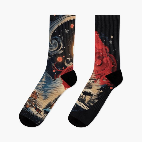 Item preview, christmas ying yang holiday print designed and sold by dcrc.