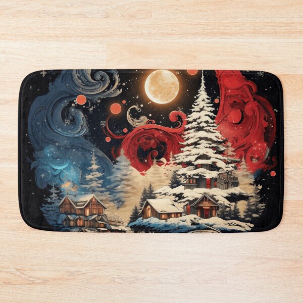 Item preview, christmas ying yang holiday print designed and sold by dcrc.