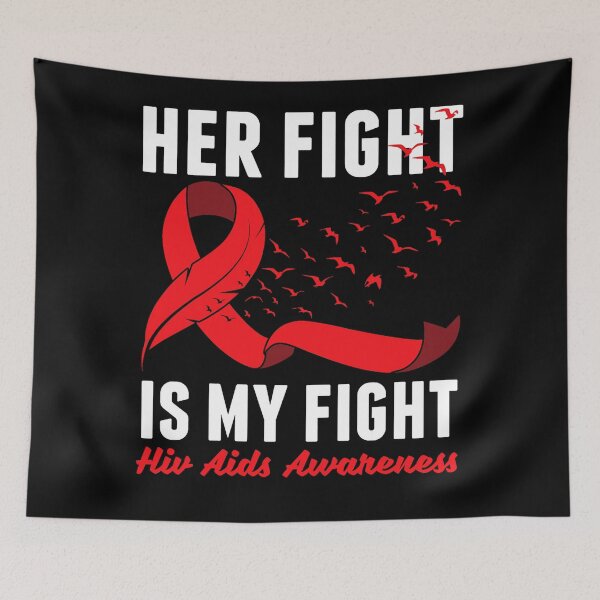 Item preview, Her Fight Is My Fight HIV AIDS Awareness Family Support   (2) designed and sold by EagmianPheolea.