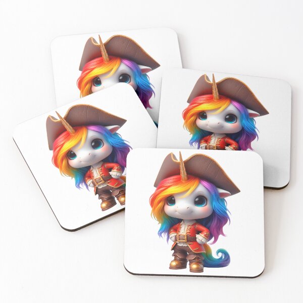 Item preview, Cute Pirate Unicorn: Magical Cheerful Fantasy Prints designed and sold by Nathalymx.