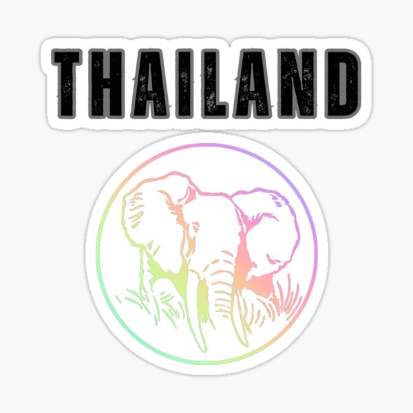 Thailand : The land of smile. Beauty of nature, Thai art and Thai culture. Sticker